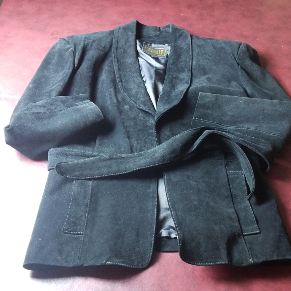 Bali Suede Skirt Suit